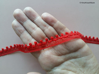 Red / Black / Grey / Purple/ Beige One Yard Lace Trims 10mm Wide - 200317L1/L2/L3/L4/L5